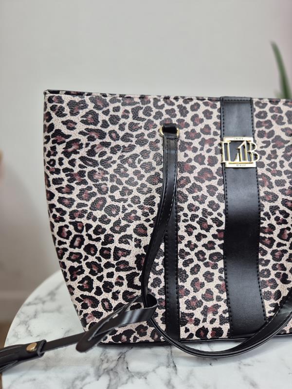 Duża torebka Laura Biaggi w print zdjęcie 2