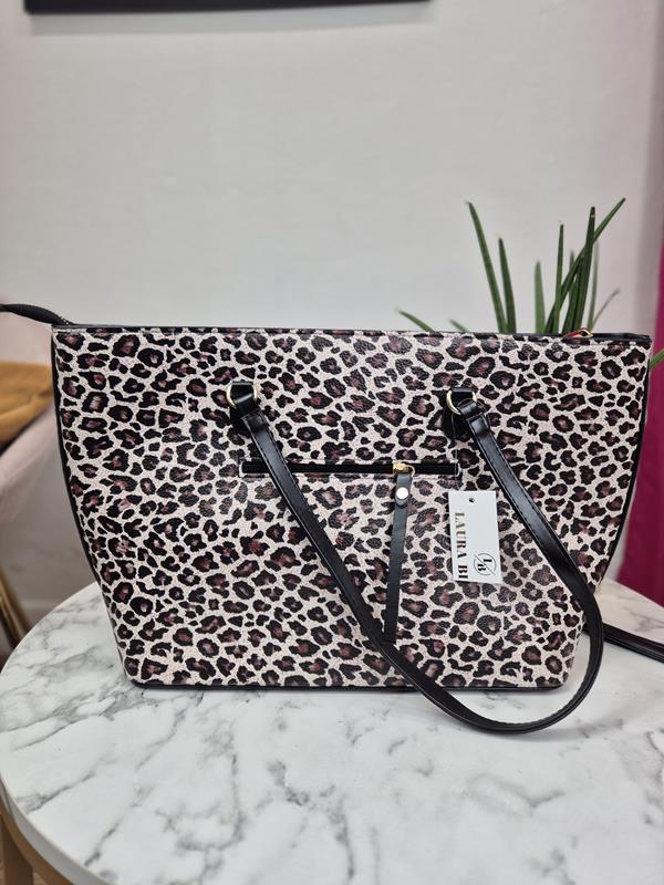 Duża torebka Laura Biaggi w print zdjęcie 4