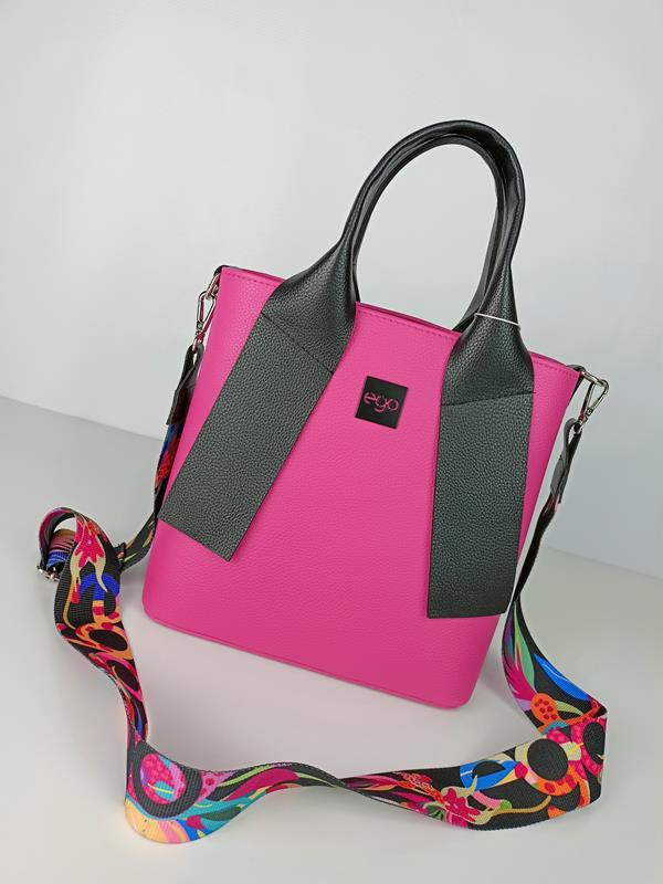 Piękna torebka EGO z rajskiej kolekcji w kolorze różowym zdjęcie 2