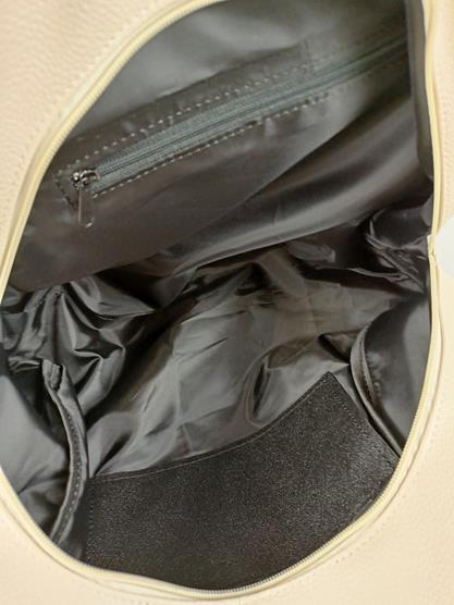 Shopperka Laura Biaggi jasny beżyk mega dużo kieszeni z dodatkiem złota ekoskóra zdjęcie 1