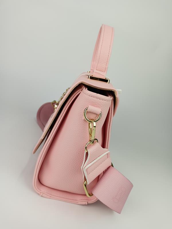 HIT przepiękna jasno-różowa torebka Massimo Contti  z motylem na klapce zdjęcie 4