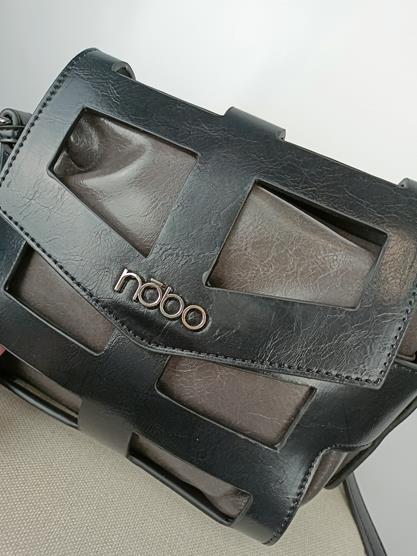 Prześliczna torebka NOBO mega efektowna czarna gładka zdjęcie 2