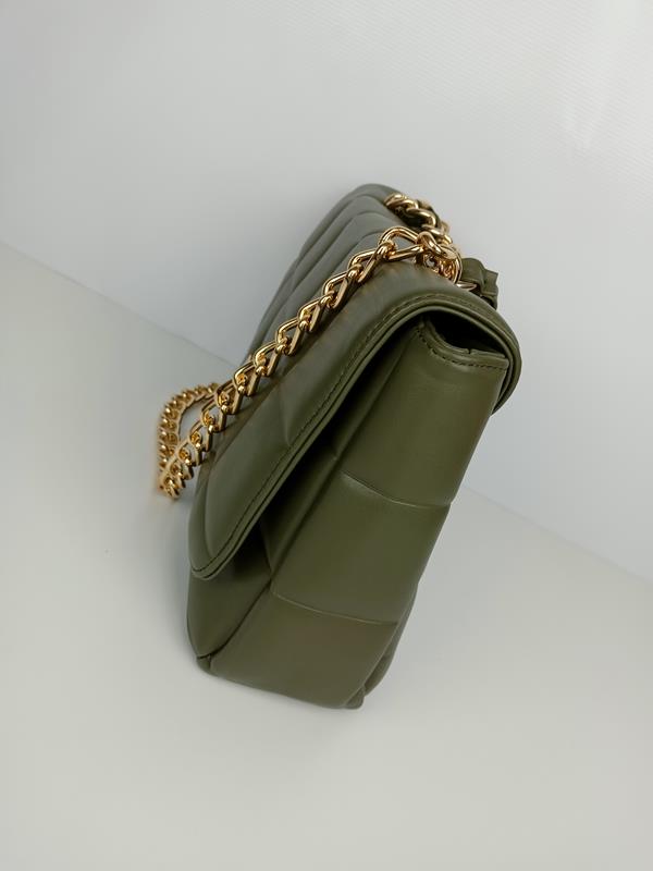 HIT piękna pikowana torebka Alex-Max zielona z klapką zdjęcie 3
