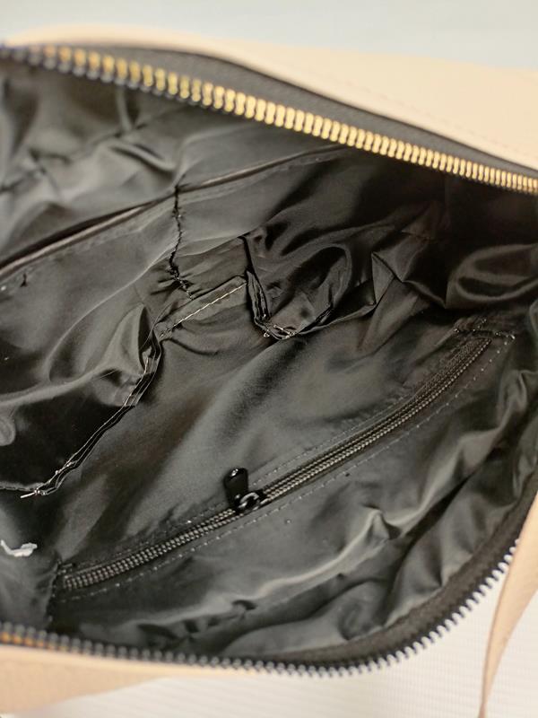 HIT przepiękna półokrągła torebka Laura Biaggi beżowa z odpinanymi frędzlami zdjęcie 4