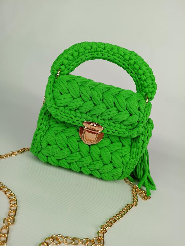 HIT przepiękna mała torebka pleciona Massimo Contti w kolorze zielonym zdjęcie 2