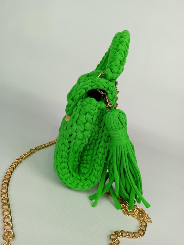 HIT przepiękna mała torebka pleciona Massimo Contti w kolorze zielonym zdjęcie 4