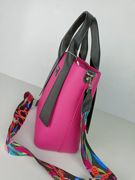Piekna torebka EGO z rajskiej kolekcji w kolorze różowym zdjęcie 3