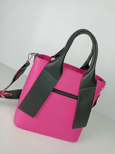 Piekna torebka EGO z rajskiej kolekcji w kolorze różowym zdjęcie 4