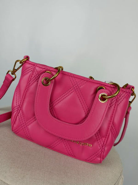 HIT piękna różowa torebka Enrico Coveri pikowana instagramerka zdjęcie 3