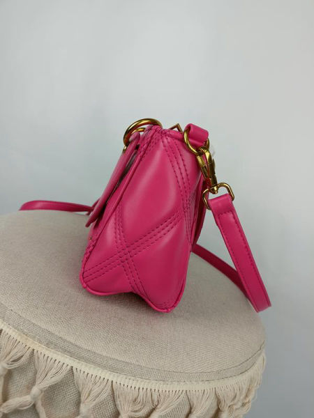 HIT piękna różowa torebka Enrico Coveri pikowana instagramerka zdjęcie 4