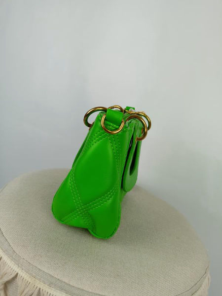 HIT piękna zielona torebka Enrico Coveri pikowana instagramerka zdjęcie 4