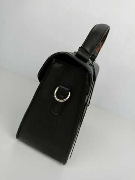 Świetna torebka Femestage czarna z brązową panterą zdjęcie 3